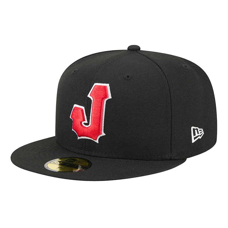 Casquette ajustée 59FIFTY Jacksonville Jumbo Shrimp pour homme de New Era, noire