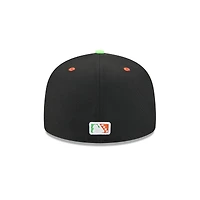 Men's New Era  Black Jacksonville Jumbo Shrimp Theme Nights 59FIFTY Fitted Hat