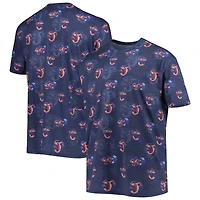 T-shirt Homme Bleu Marine Jacksonville Jumbo Shrimp Allover Print