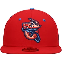 Casquette ajustée 59FIFTY Team Alternate Authentic Collection Jacksonville Jumbo Shrimp New Era pour homme, rouge