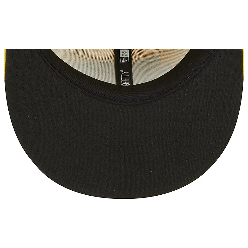 Casquette ajustée 59FIFTY Captain Crustacean pour homme New Era jaune Jacksonville Jumbo Shrimp Theme Nights