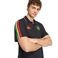 Men's adidas  Black Jamaica National Team Alphaskin Polo