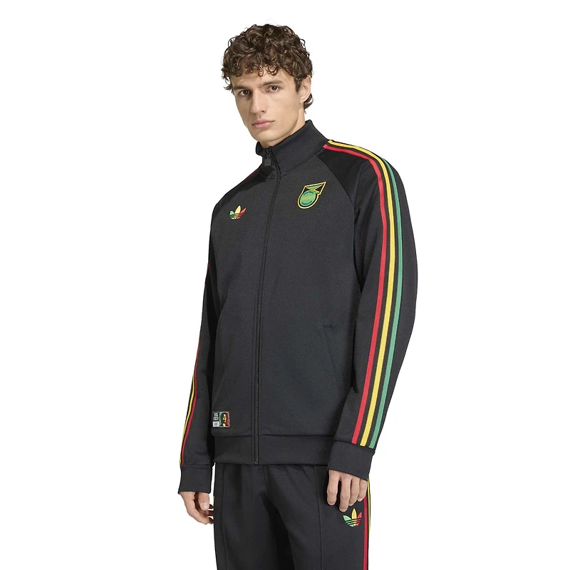 Veste de survêtement zippée adidas Originals noire pour homme