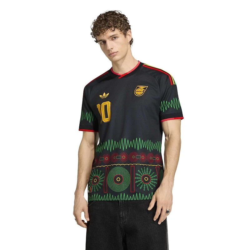 Men's adidas Bob Marley Black Jamaica National Team 2026 Away Replica Jersey