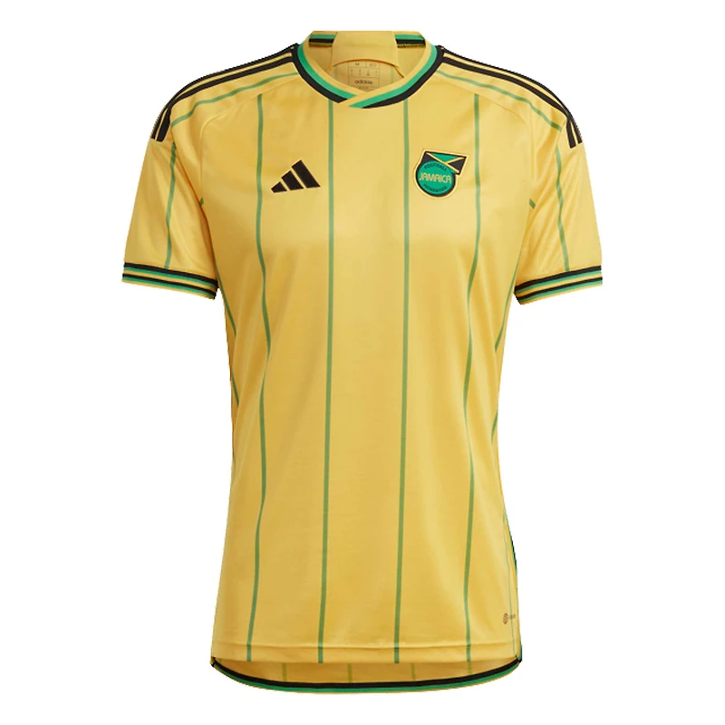 Réplique à domicile de l'équipe nationale la Jamaïque adidas Gold 2023 pour homme - Maillot