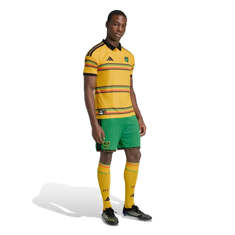 Men's adidas Green Jamaica National Team Replica Shorts