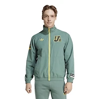 Men's adidas Green Jamaica National Team Varsity Pack Full-Zip Track Top