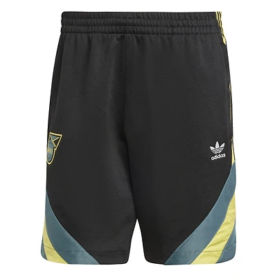 Short Lifestyler noir de l'équipe nationale jamaïcaine adidas Originals pour homme