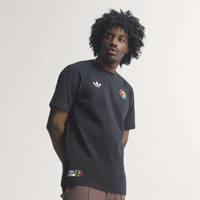 Men's adidas x Bob Marley Black Jamaica National Team Originals T-Shirt