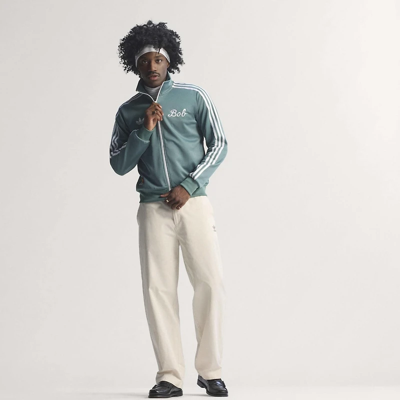 Men's adidas x Bob Marley Green Jamaica National Team Full-Zip Track Jacket