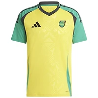 Maillot adidas pour homme, jaune, réplique de l'équipe nationale la Jamaïque 2024, domicile