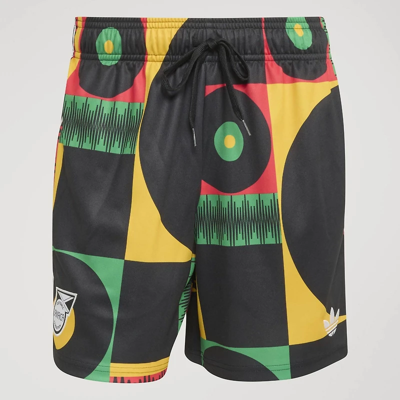Short adidas Originals jaune de l'équipe nationale Jamaïque pour homme