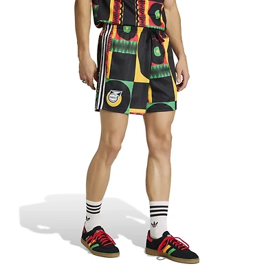 Short adidas Originals jaune de l'équipe nationale Jamaïque pour homme
