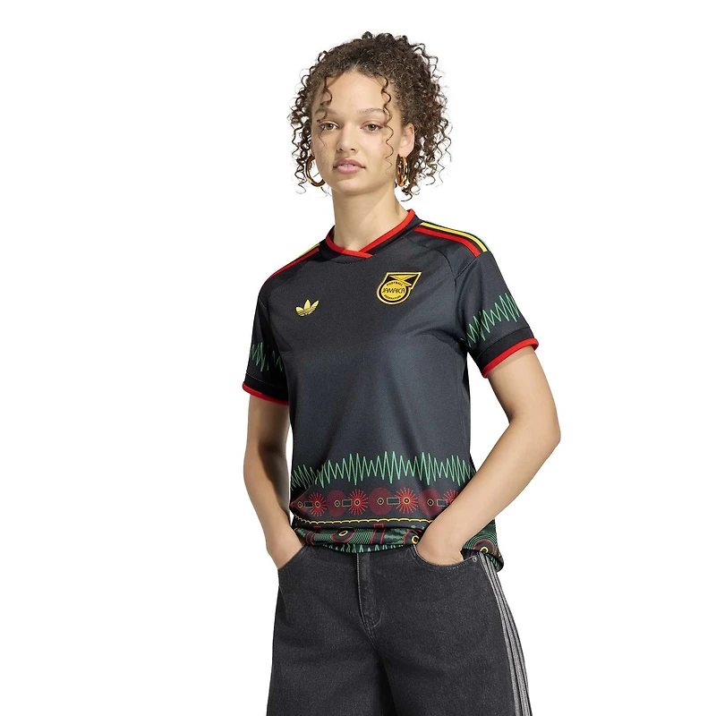 Maillot réplique domicile jaune adidas de l'équipe nationale jamaïcaine 2026 pour femmes