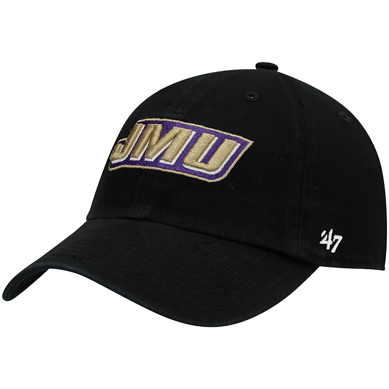 Casquette ajustable James Madison Dukes Clean Up noire pour homme, modèle 47