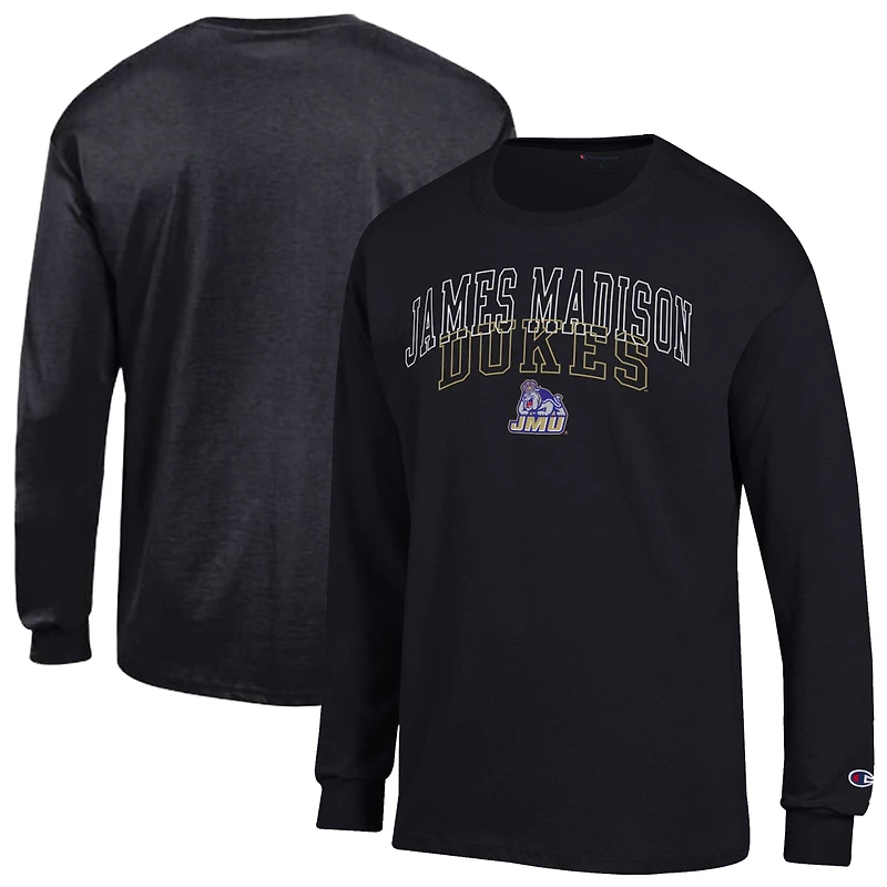 Men's Champion  Black James Madison Dukes Team Long-Sleeve T-Shirt