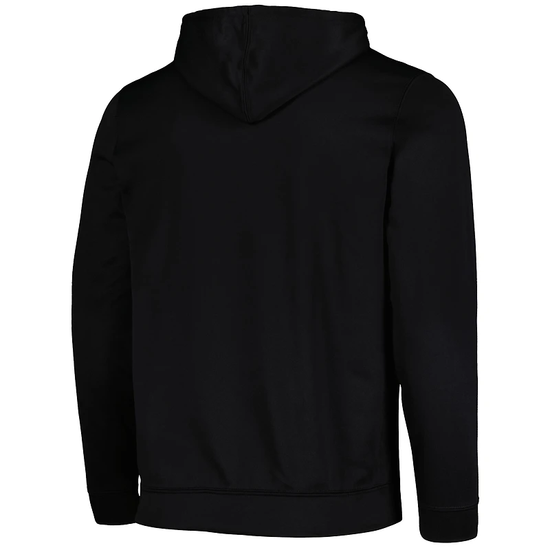 Men's Colosseum Black James Madison Dukes Blackout 3.0 Pullover Hoodie