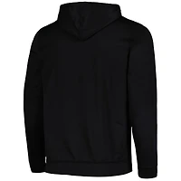 Men's Colosseum Black James Madison Dukes Blackout 3.0 Pullover Hoodie
