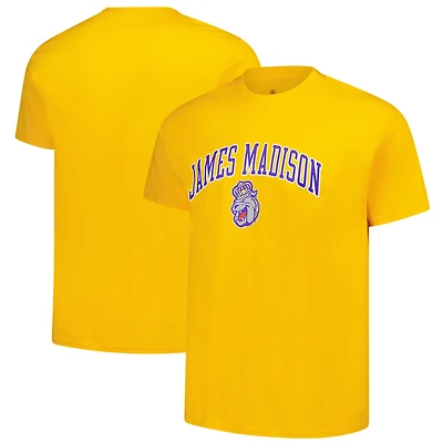 T-shirt doré avec logo James Madison Dukes pour homme