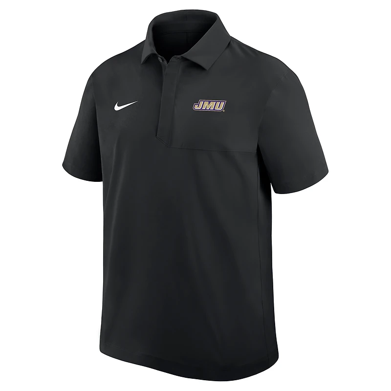 Men's Nike Black James Madison Dukes 2025 Sideline Polo