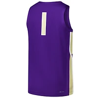 Men's Nike #1 Purple James Madison Dukes  Replica Basketball Jersey