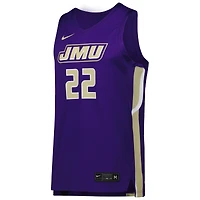 Men's Nike Purple James Madison Dukes Replica Basketball Jersey