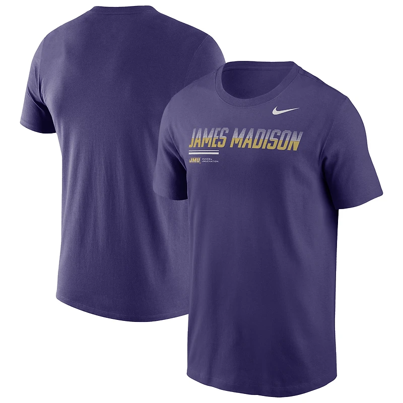 T-shirt Nike Legend violet James Madison Dukes pour homme