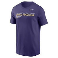 Men's Nike  Purple James Madison Dukes Wordmark Logo Legend T-Shirt