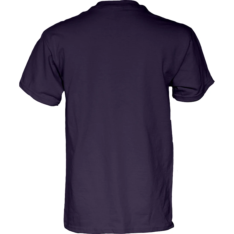 T-shirt unisexe bleu 84 violet James Madison Dukes Champions de football Sun Belt 2025