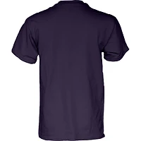 T-shirt unisexe bleu 84 violet James Madison Dukes Champions de football Sun Belt 2025