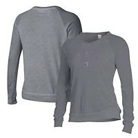 Women's Alternative Apparel Gray James Madison Dukes Slouchy Pullover Sweatshirt
