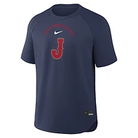 Haut d'entraînement Nike Dri-FIT bleu marine pour homme, collection authentique Japon baseball 2026 Classique mondiale de