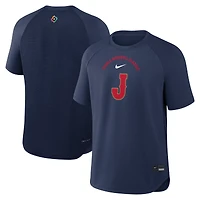 Men's Nike  Navy Japan Baseball 2026 World Classic Authentic Collection Batting Practice Pregame Dri-FIT Top
