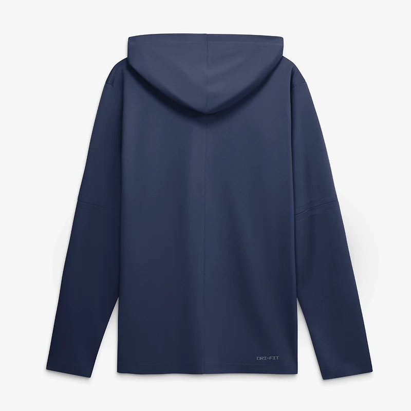 T-shirt à capuche manches longues Nike Navy Japan Baseball 2026 World Classic Authentic Collection Dri-FIT pour homme
