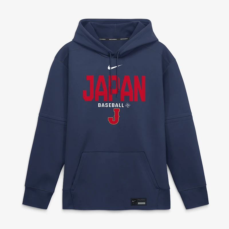 Men's Nike Navy Japan Baseball 2026 World Classic Authentic Collection Therma-FIT Hoodie
