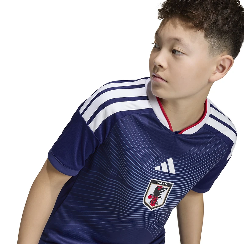 Maillot réplique domicile adidas bleu de l'équipe nationale du Japon pour jeunes (2026)