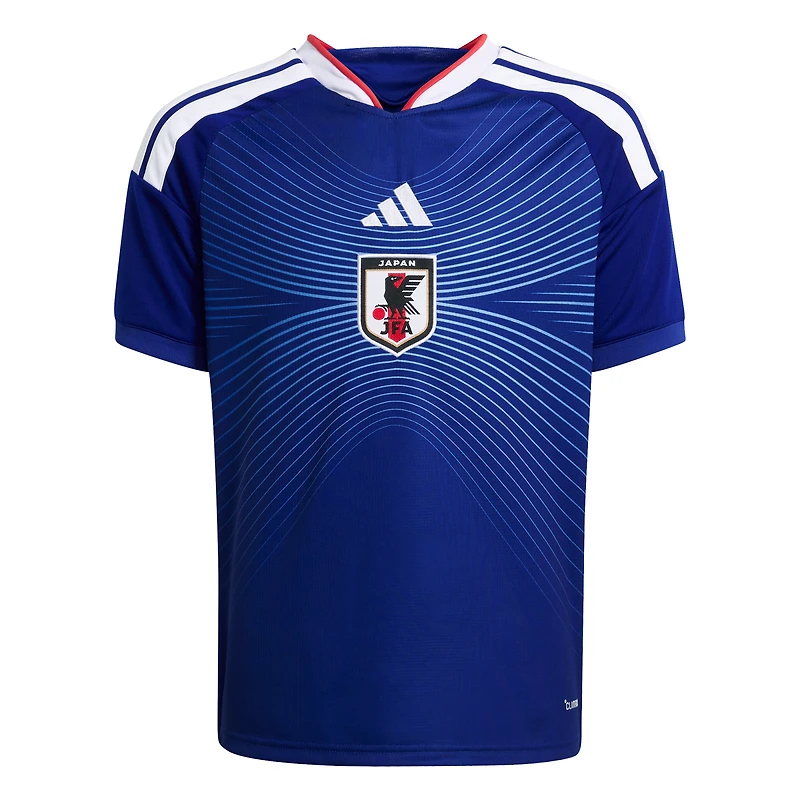Maillot domicile réplique adidas bleu de l'équipe nationale du Japon pour les jeunes, FIFA x Coupe Monde 2026