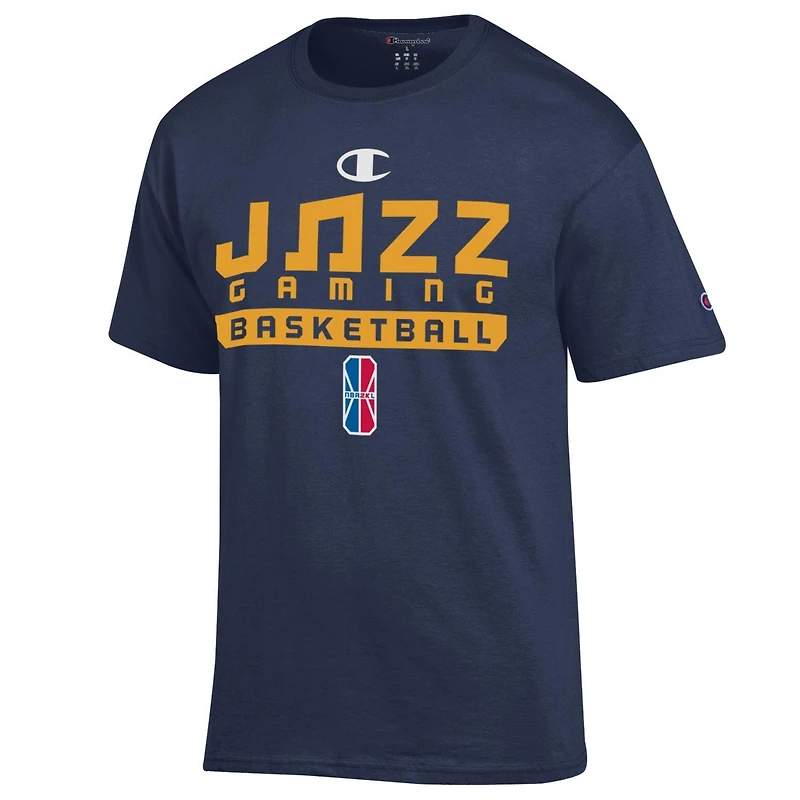 Unisex Champion  Navy Jazz Gaming On-Court 2K League Authentic Practice T-Shirt