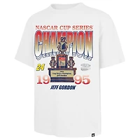 Men's '47  White Jeff Gordon 1995 NASCAR Cup Series Champion Race Day Foundation T-Shirt