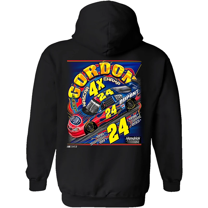Sweat à capuche noir pour homme de la collection Hendrick Motorsports Team Jeff Gordon Car