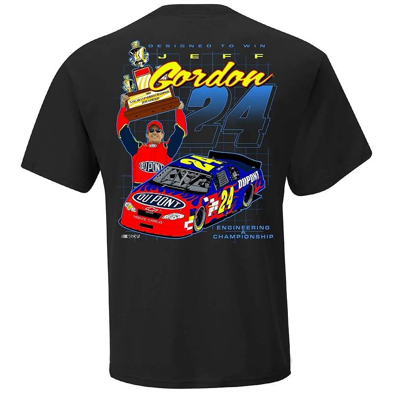 T-shirt pour homme Hendrick Motorsports Team Collection noir Jeff Gordon Legends Trophy