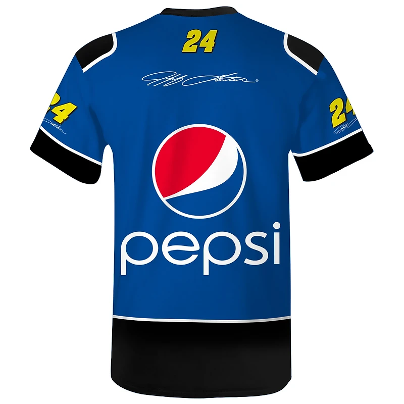 T-shirt bleu pour homme de la collection Hendrick Motorsports Team, Jeff Gordon, légende Pepsi