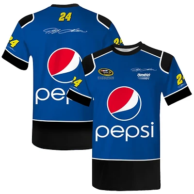 T-shirt bleu pour homme de la collection Hendrick Motorsports Team, Jeff Gordon, légende Pepsi