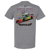 T-shirt gagnant de la Collection Hendrick Motorsports Team Heather Charcoal Jeff Gordon 1994 Indy Brickyard 400 pour hommes