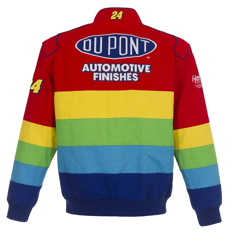 Men's JH Design Red/Blue Jeff Gordon Twill Uniform Full-Snap Jacket