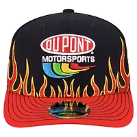 Men's New Era Black/Scarlet Jeff Gordon DuPont Flames 9SEVENTY Stretch-Snap Hat