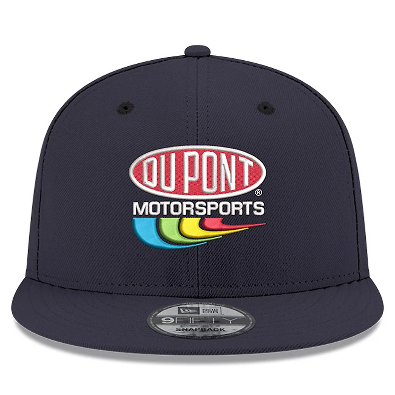 Casquette Snapback 9FIFTY Jeff Gordon DuPont New Era pour hommes bleu marine
