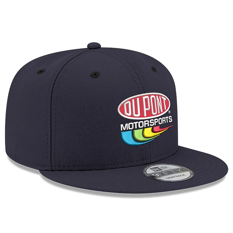 Casquette Snapback 9FIFTY Jeff Gordon DuPont New Era pour hommes bleu marine