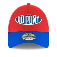 Casquette New Era Scarlet Jeff Gordon Dupont 9FORTY A-Frame Trucker Snapback pour homme