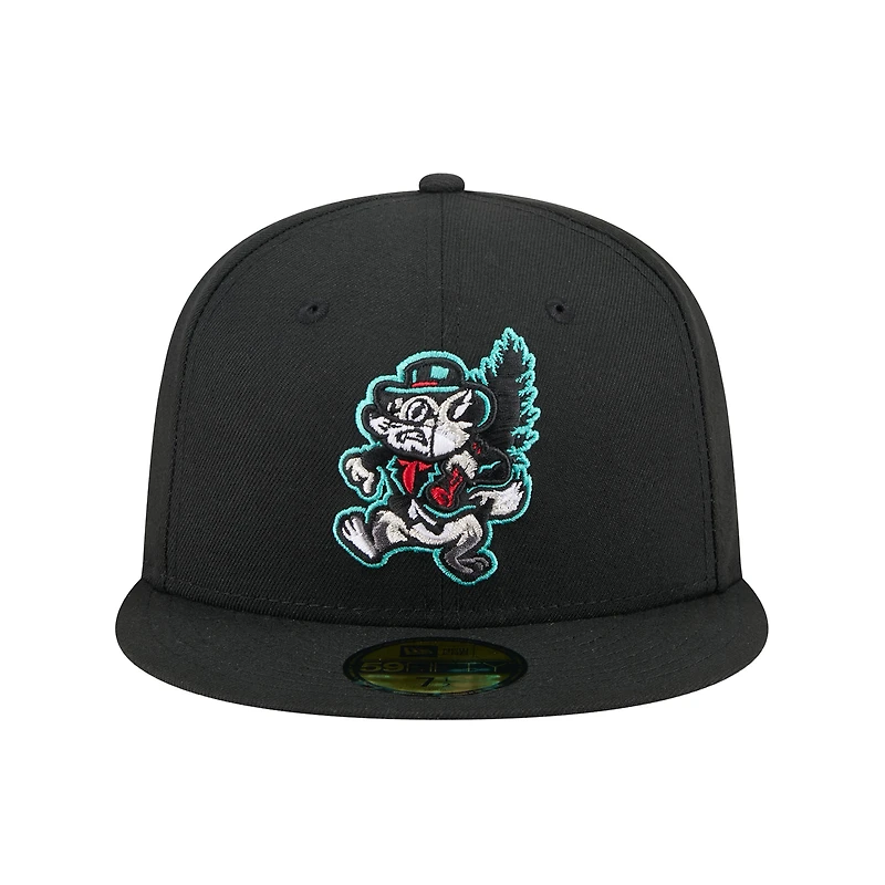 Casquette ajustée 59FIFTY New Era noire Jersey Shore BlueClaws Theme Nights pour homme